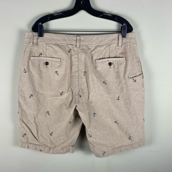 Dockers: Men's Novelty Anchor Print Casual Summer Cargo Shorts Tan Medium - Picture 3 of 5